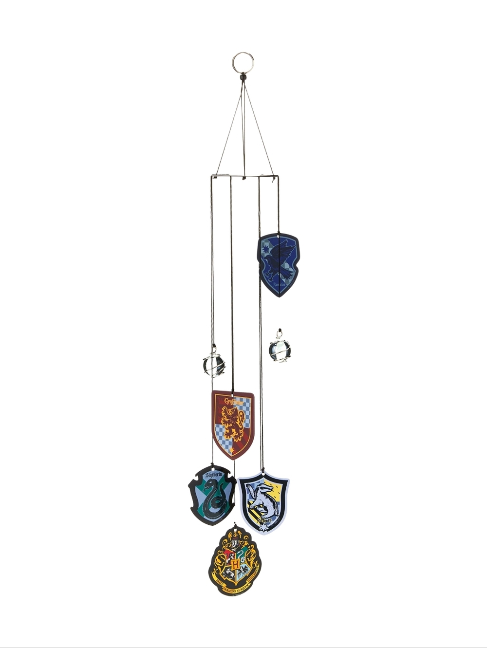 Spoontiques Harry Potter Hogwarts House Crests Metal Wind Chime NWT